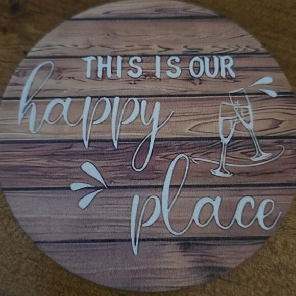 Coaster 6 piece set farmhouse wooden - Picture 3 of 8